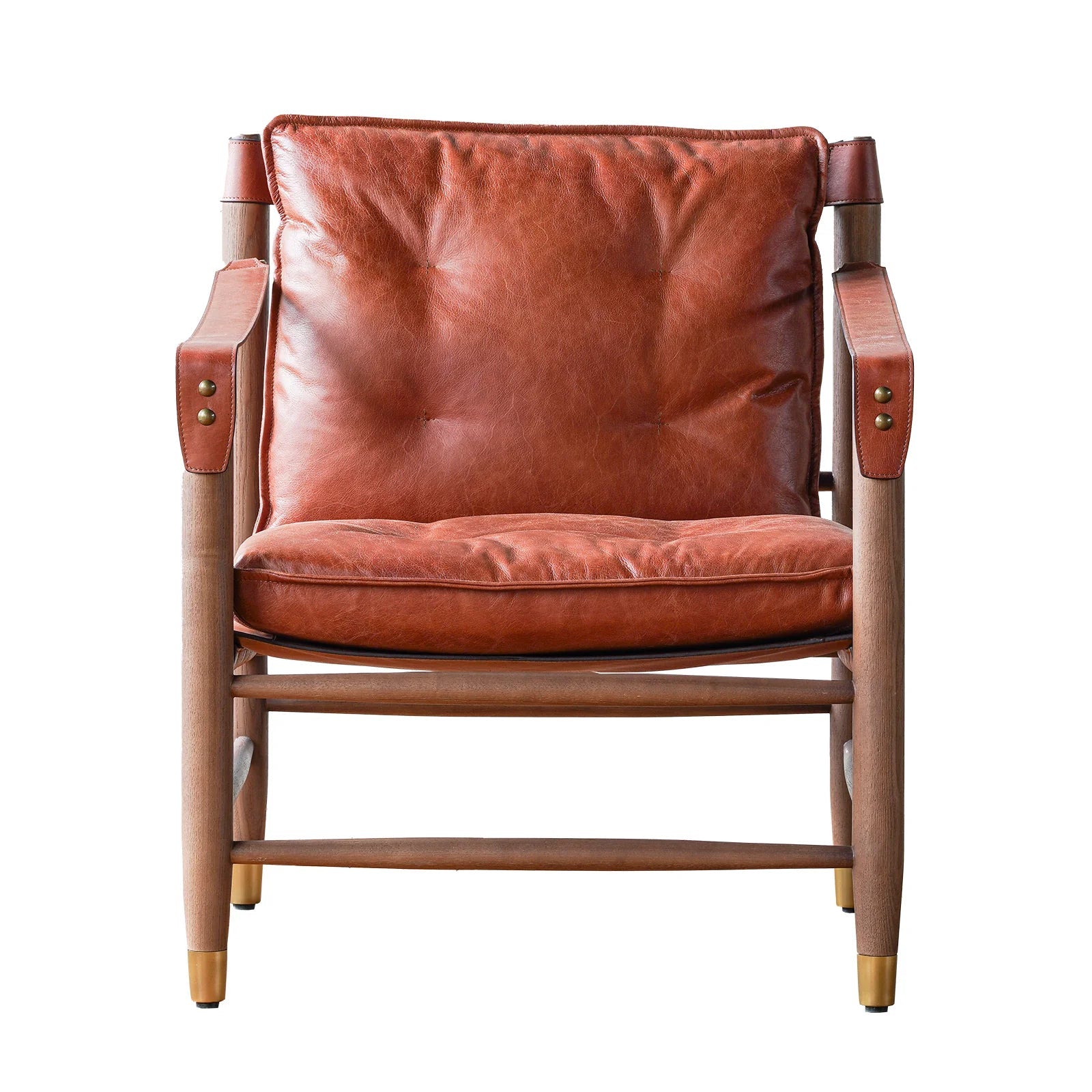 Njala Leather Lounge Chair - Arm Chairs - Hello Norden