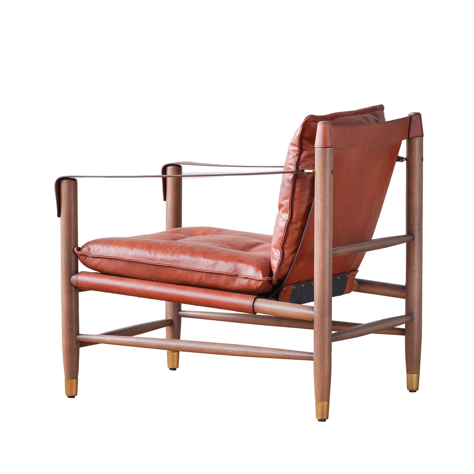 Njala Leather Lounge Chair - Arm Chairs - Hello Norden