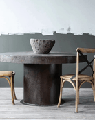 Nollie Industrial Metal Dining Table - Tables - Hello Norden