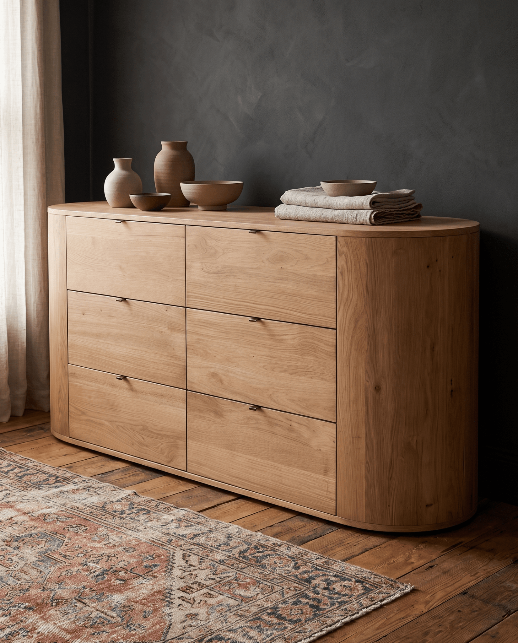 bedroom furniture modern mountain dresser Hello Norden - Olafur Dresser, styled in a modern rustic room