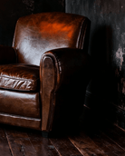 Oscar Leather Club Chair - Arm Chairs - Hello Norden