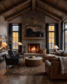 modern mountain Ottar Coffee Table Hello Norden, shown in a rustic modern room