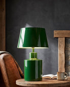 living room furniture modern mountain  table lamp Hello Norden - Ovid Table Lamp, styled in a modern rustic room