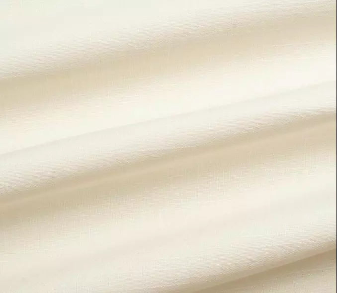 Palmer Ivory Eco-Performance Linen fabric swatch