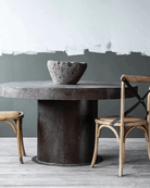 Nollie Industrial Metal Dining Table - Vintage Furniture - Hello Norden