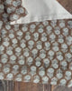 Lennox Throw Pillow Linen thick material brown and cream Hello Norden