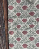 Robin olive green and rust red linen 22" throw pillow Hello Norden vintage floral print