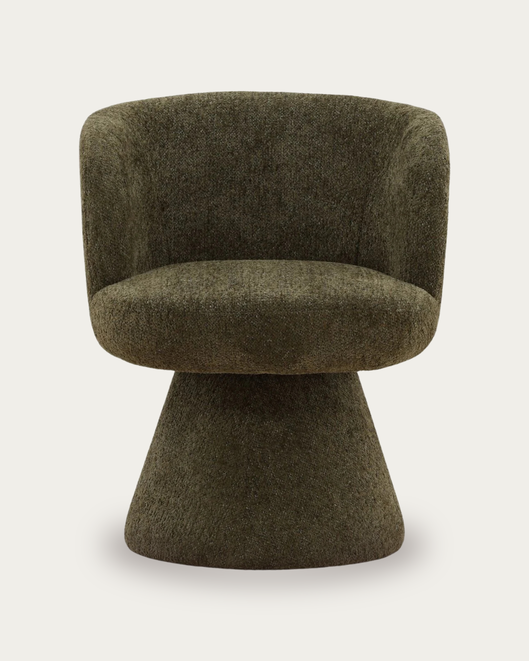 dining room furniture modern mountain woven chenille fabric dining chair Hello Norden - Ragna Swivel Dining Chair, detail view