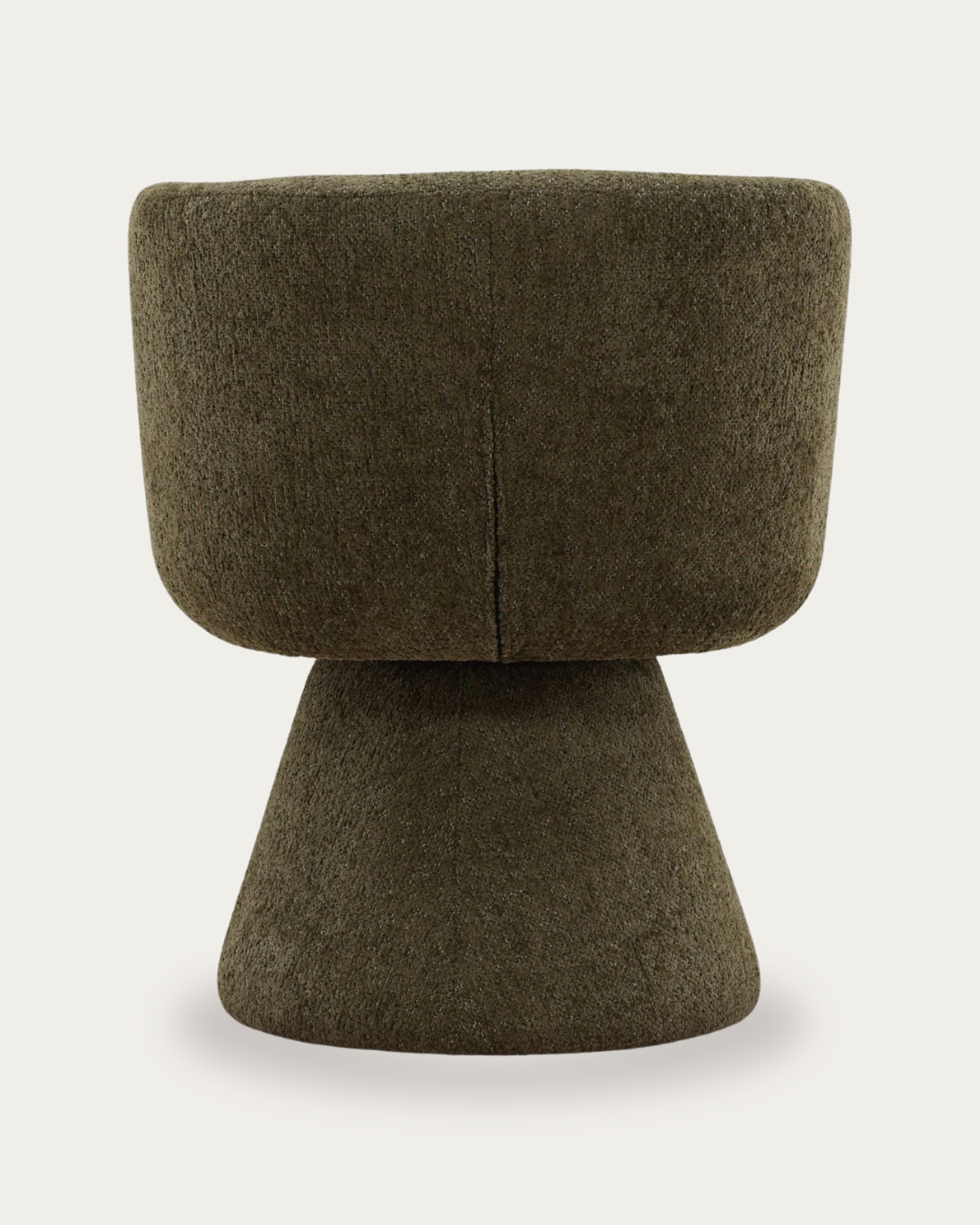dining room furniture modern mountain woven chenille fabric dining chair Hello Norden - Ragna Swivel Dining Chair, detail view