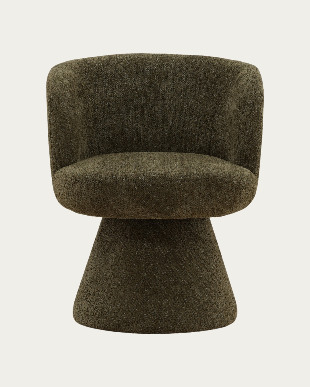 dining room furniture modern mountain woven chenille fabric dining chair Hello Norden - Ragna Swivel Dining Chair, detail view