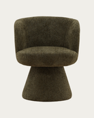 dining room furniture modern mountain woven chenille fabric dining chair Hello Norden - Ragna Swivel Dining Chair, detail view
