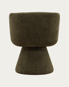 dining room furniture modern mountain woven chenille fabric dining chair Hello Norden - Ragna Swivel Dining Chair, detail view