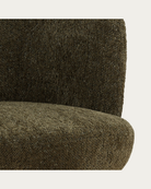 dining room furniture modern mountain woven chenille fabric dining chair Hello Norden - Ragna Swivel Dining Chair, detail view