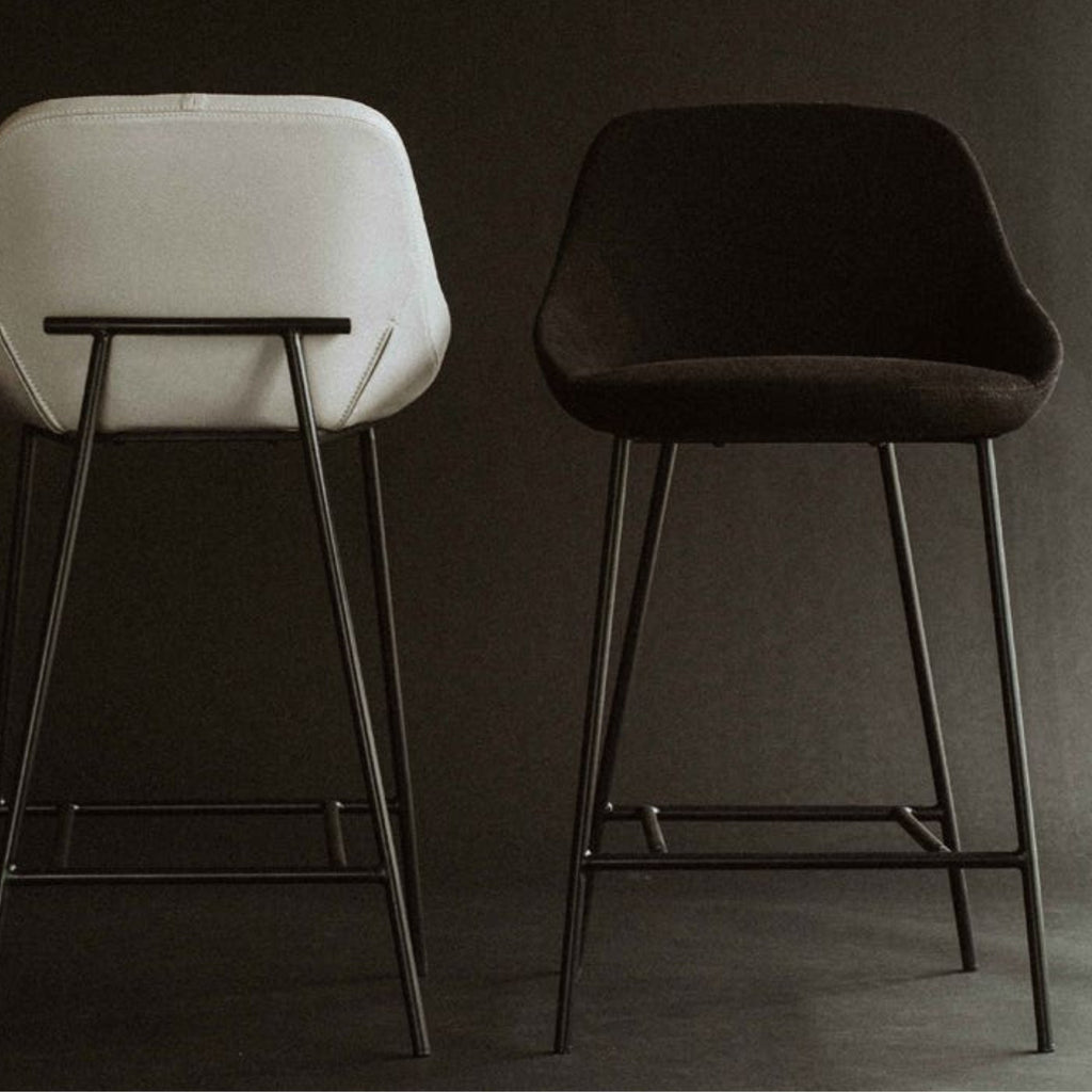 Rasmus Black Bar Chair - Bar Stools - Hello Norden