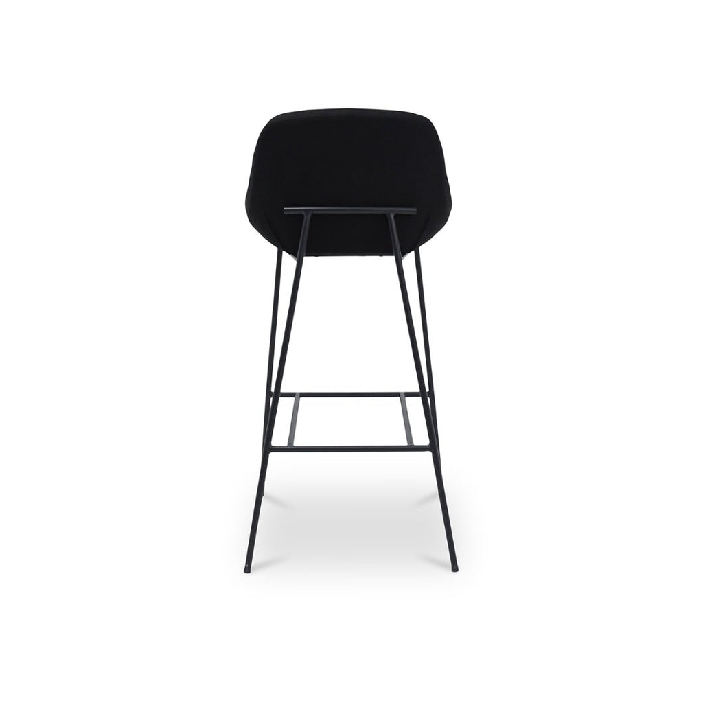 Rasmus Black Bar Chair - Bar Stools - Hello Norden