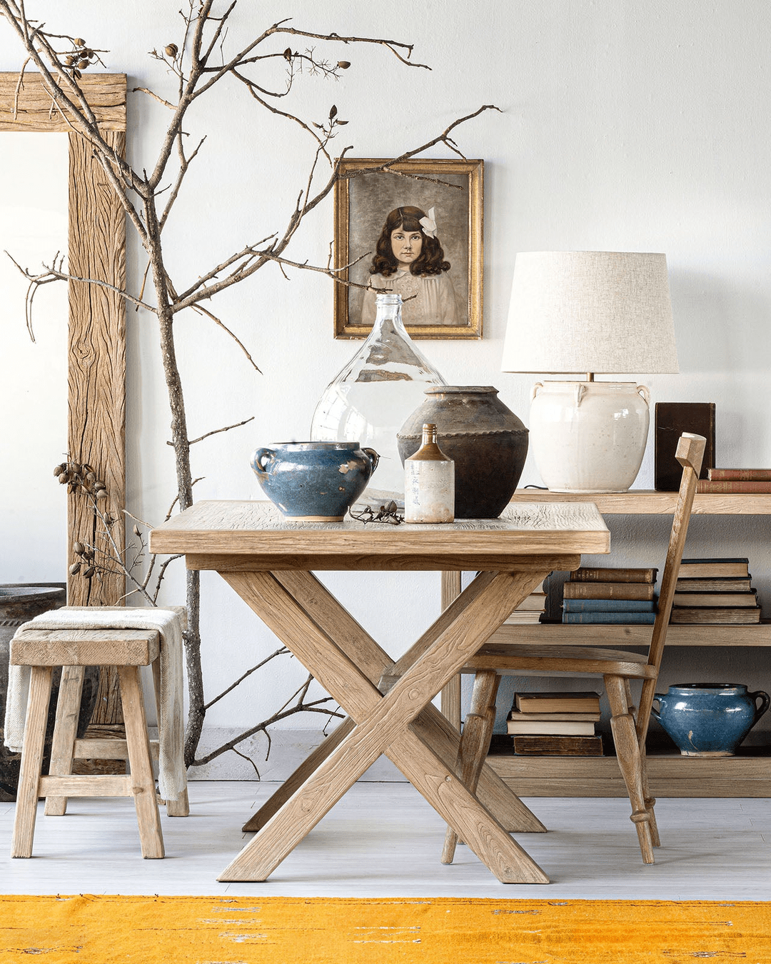 dining room furniture modern mountain  dining table Hello Norden - Skag Dining Table, styled in a modern rustic room