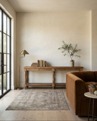 reclaimed wood console 2 shelf Birk furniture modern mountain