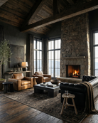 reclaimed wood side table stool clover farmhouse modern mountain living room furniture vintage decor Hello Norden