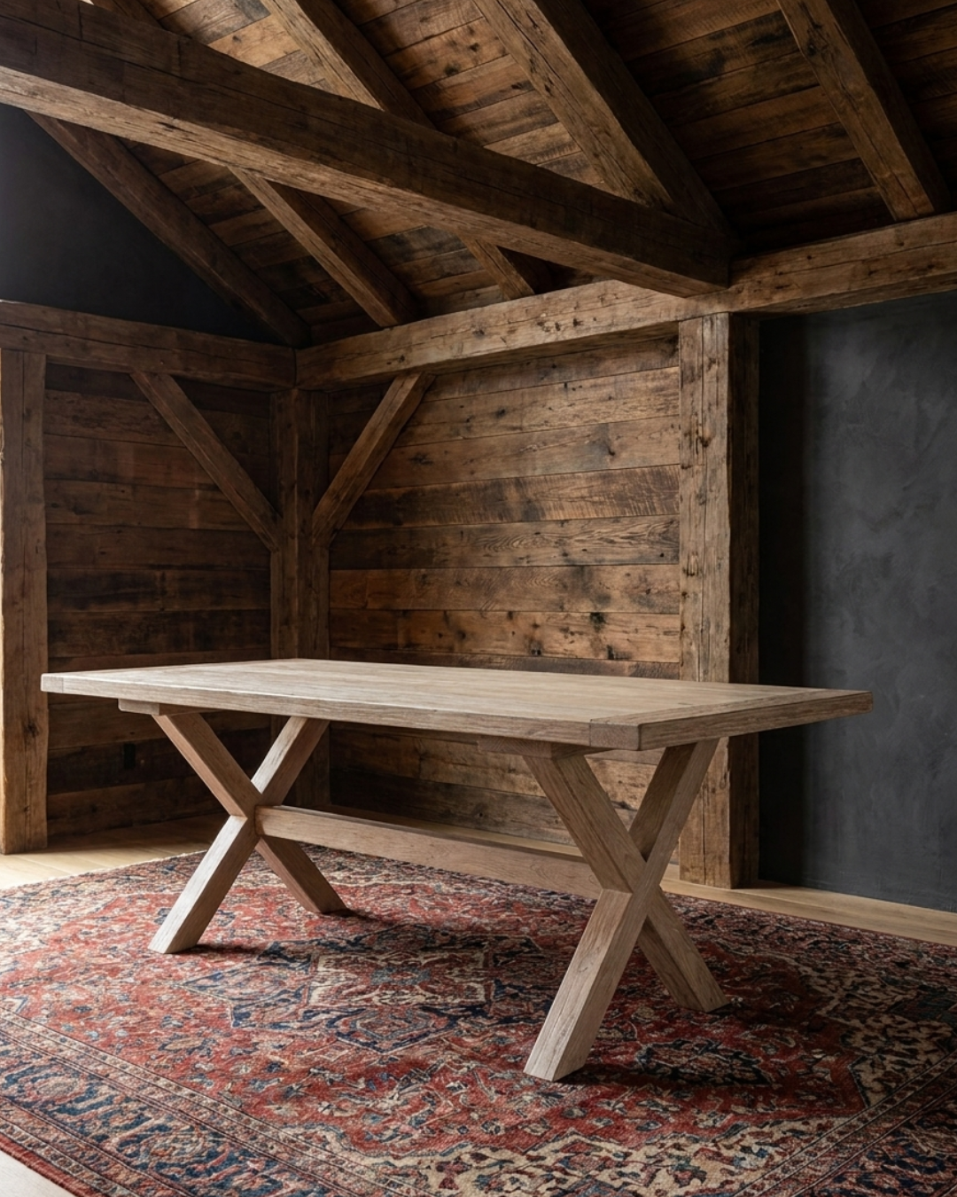 Haldis Round Dining Table - Reclaimed Wood Furniture - Hello Norden