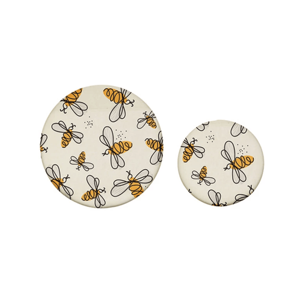 Roscoe Beeswax Fabric Bowl Cover (Set of 2) - Food Covers - Hello Norden