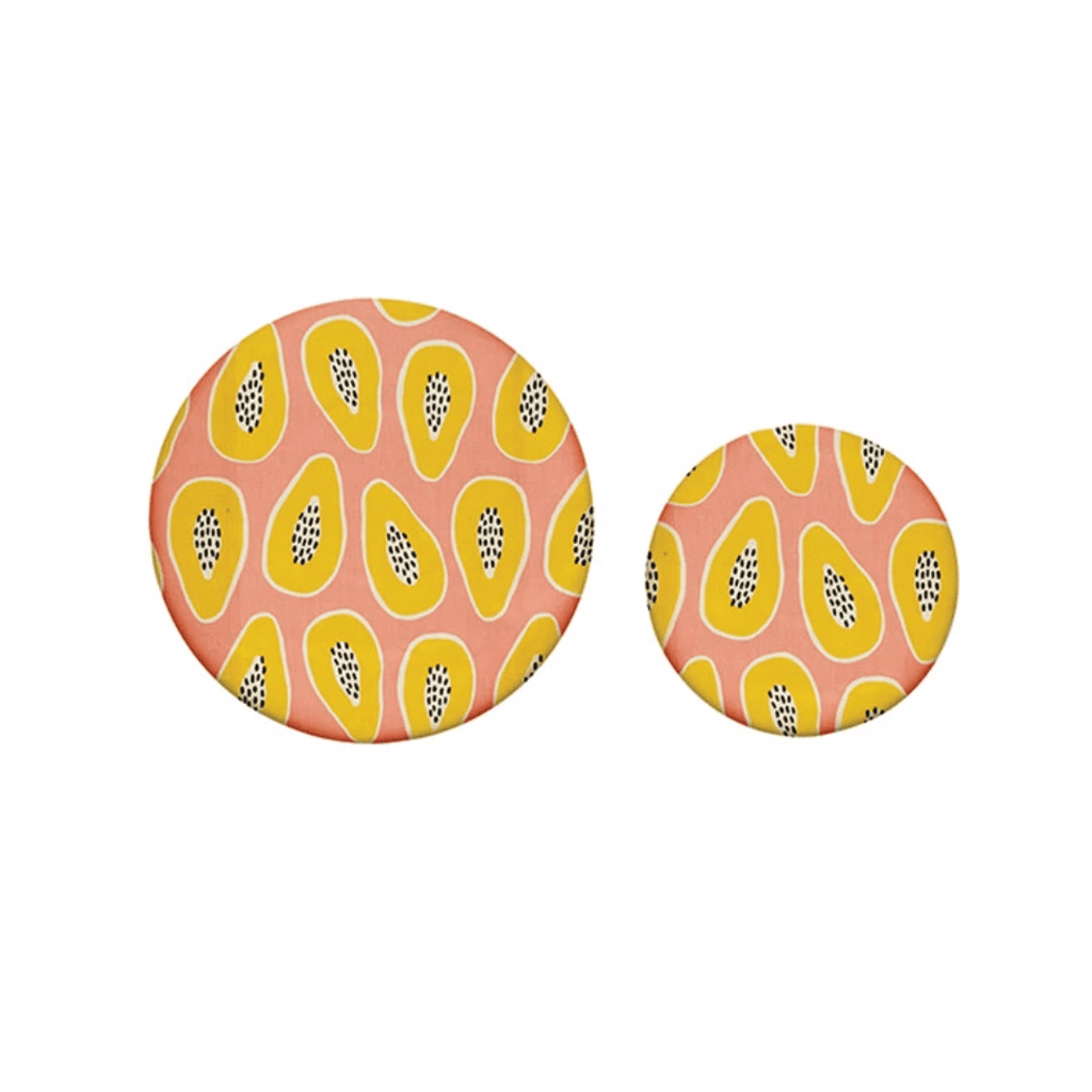 Roscoe Beeswax Fabric Bowl Cover (Set of 2) - Food Covers - Hello Norden