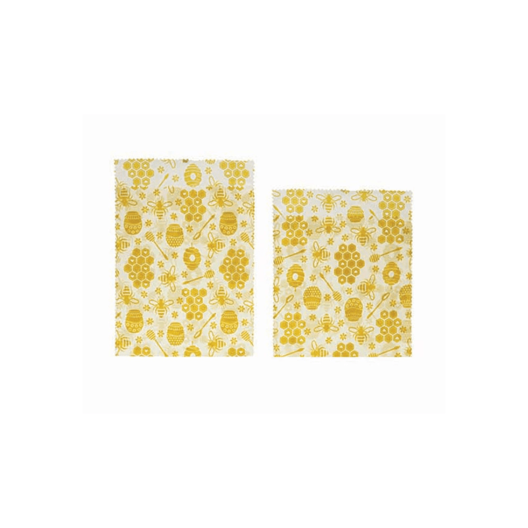 Roscoe Beeswax Fabric Food Bags (Set of 2) - Food Covers - Hello Norden