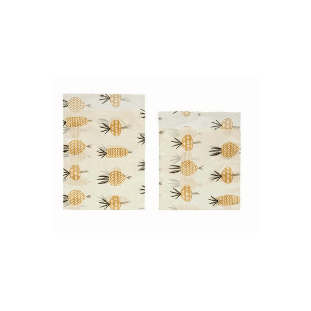 Roscoe Beeswax Fabric Food Bags (Set of 2) - Food Covers - Hello Norden
