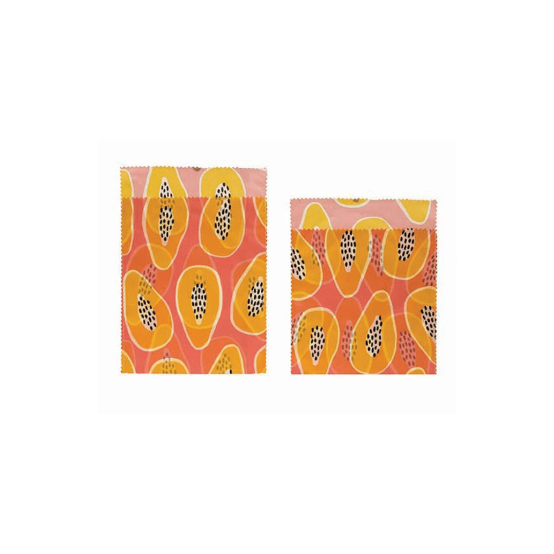 Roscoe Beeswax Fabric Food Bags (Set of 2) - Food Covers - Hello Norden