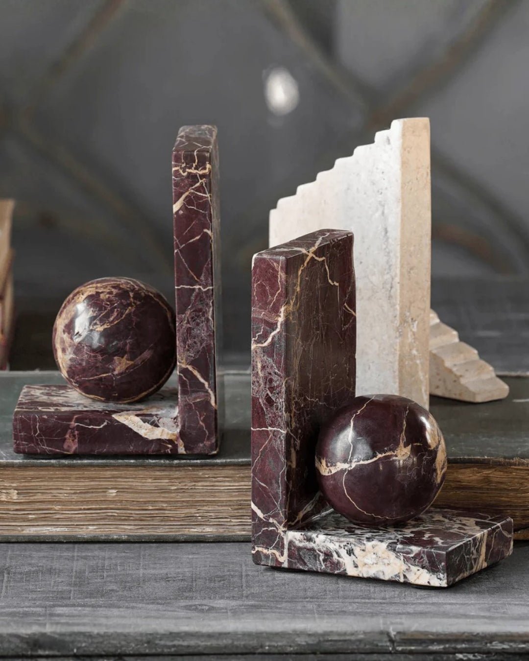 Rowan Marble Bookends (Pair) | Hello Norden