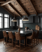 kitchen furniture modern mountain counter stool Hello Norden - Rurik Counter Stool, styled in a modern rustic room