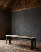 Finn Rustic Wood Bench - Stools & Benches - Hello Norden