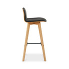 Sebastian Leather Bar Chair - Bar Stools - Hello Norden