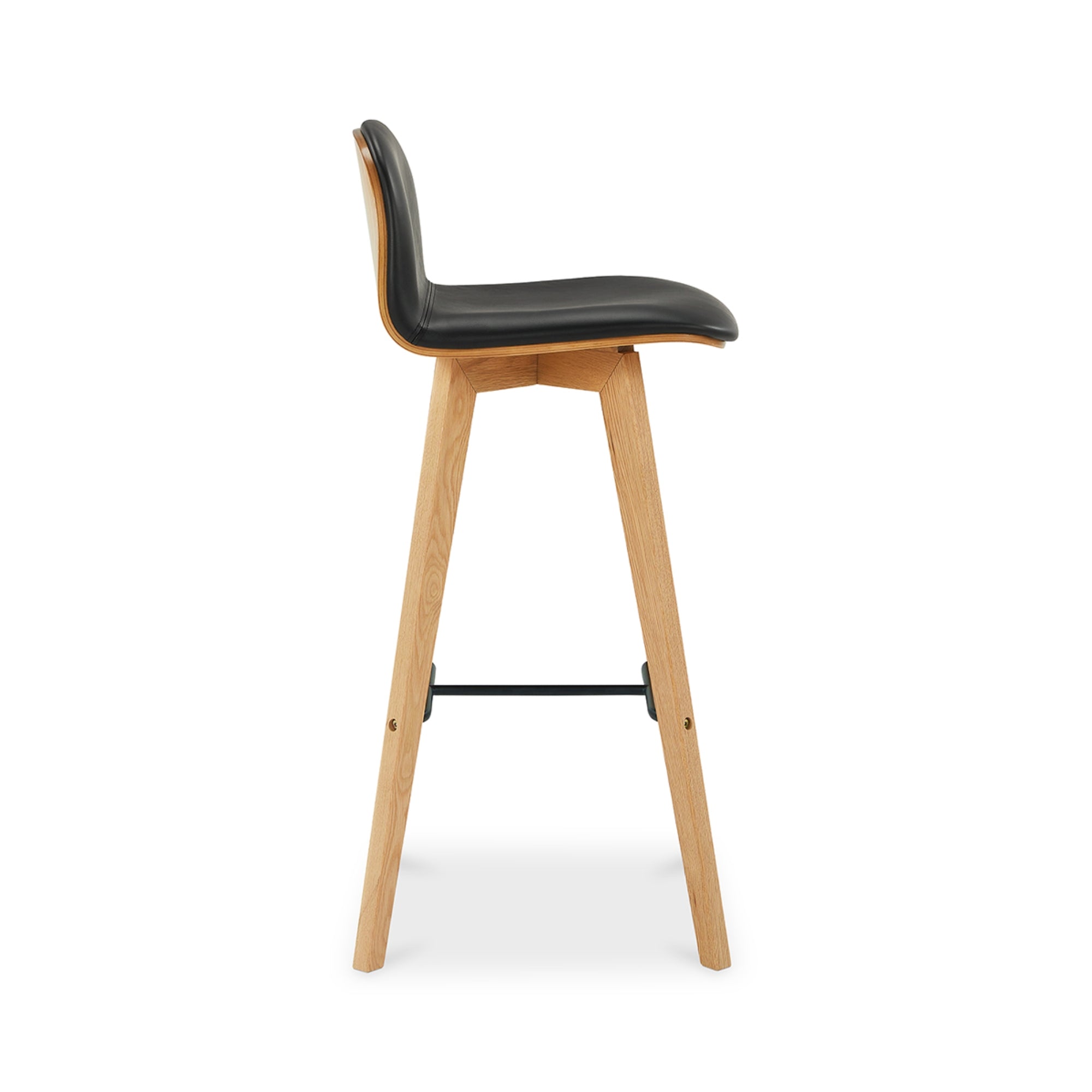 Sebastian Leather Bar Chair - Bar Stools - Hello Norden