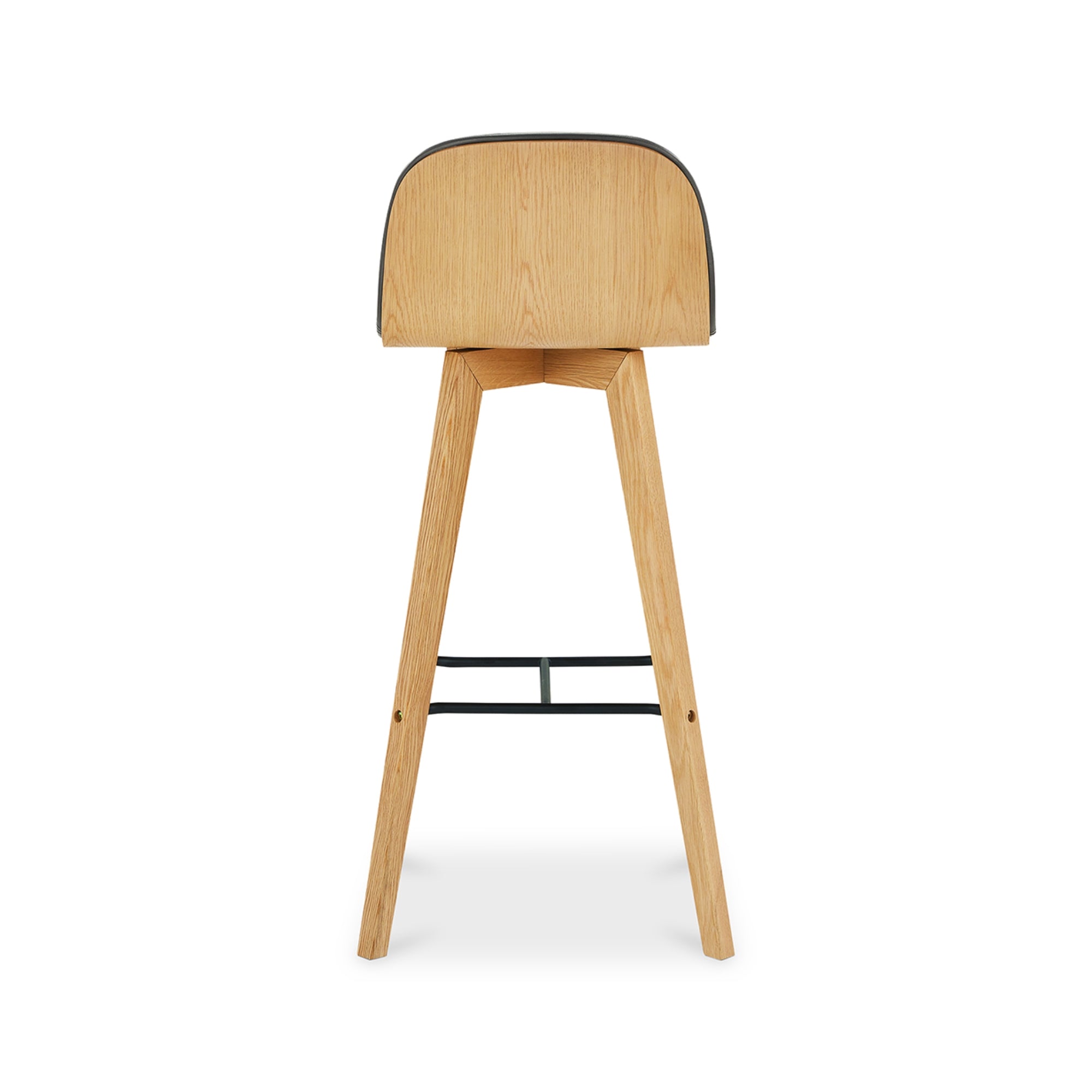 Sebastian Leather Bar Chair - Bar Stools - Hello Norden