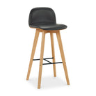 Sebastian Leather Bar Chair - Bar Stools - Hello Norden