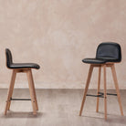Sebastian Leather Bar Chair - Bar Stools - Hello Norden