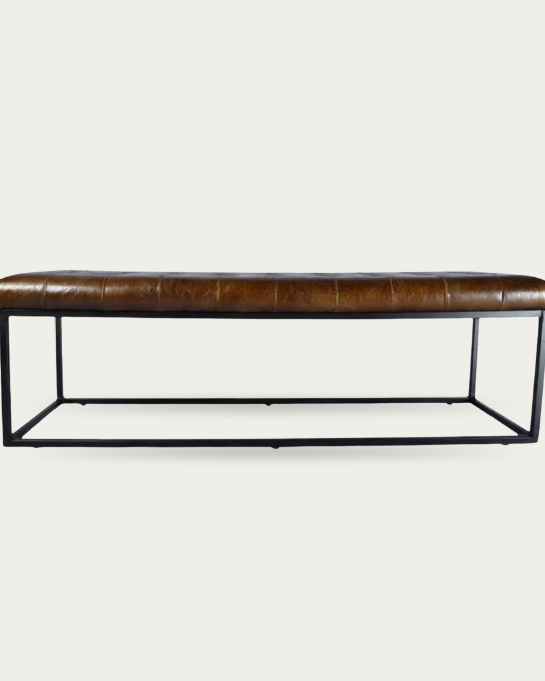 Selma Leather Ottoman - Ottomans - Hello Norden