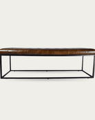 Selma Leather Ottoman - Ottomans - Hello Norden