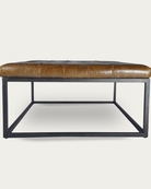 Selma Leather Ottoman Square - Ottomans - Hello Norden