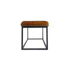 Selma Leather Ottoman Square - Ottomans - Hello Norden