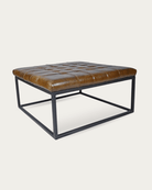 Selma Leather Ottoman Square - Ottomans - Hello Norden