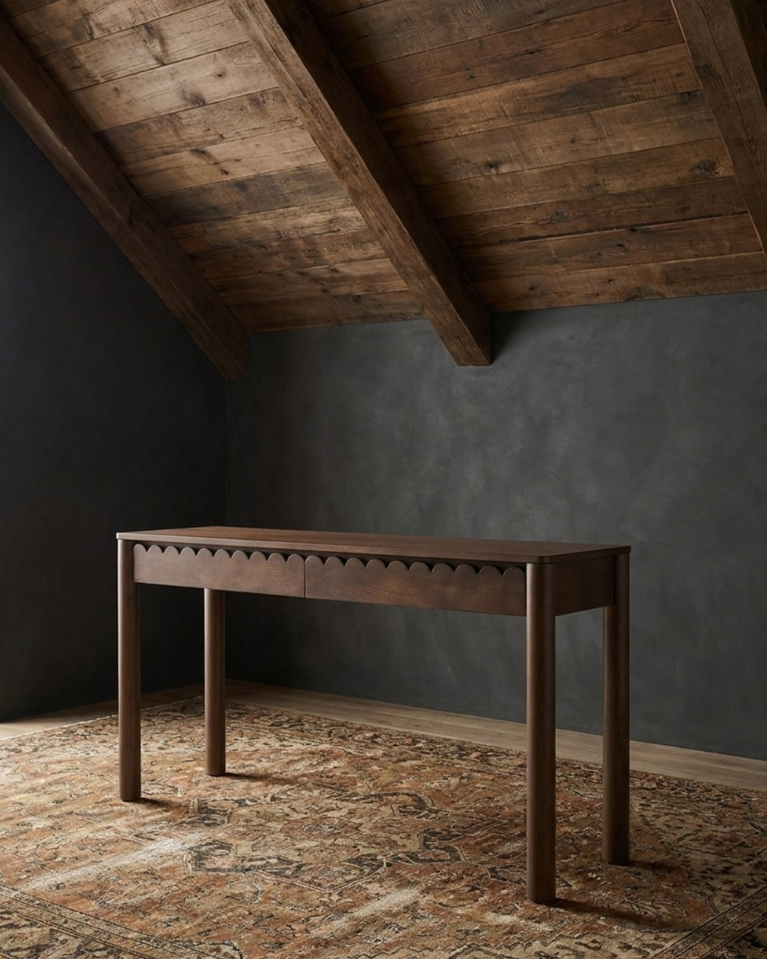 Sadie Scalloped Console Table - Consoles - Hello Norden