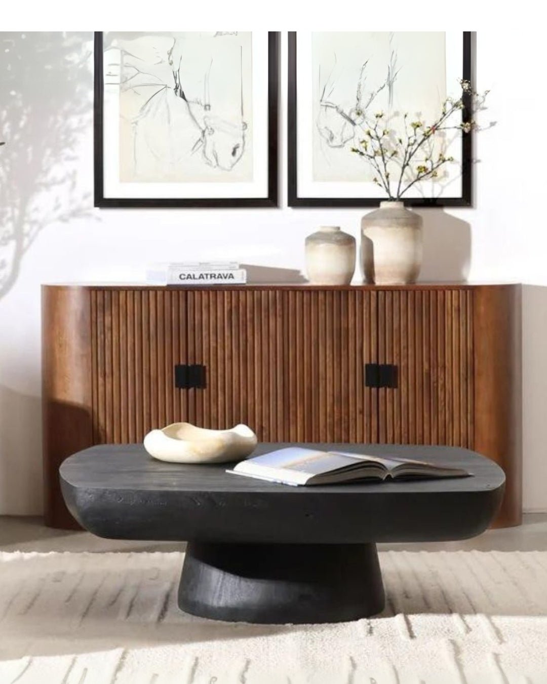 Emilie Reeded Wood Sideboard - Cabinets & Storage - Hello Norden