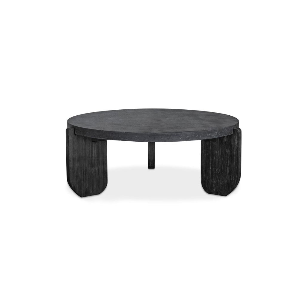 Signe Stone and Wood Coffee Table - Coffee Tables - Hello Norden