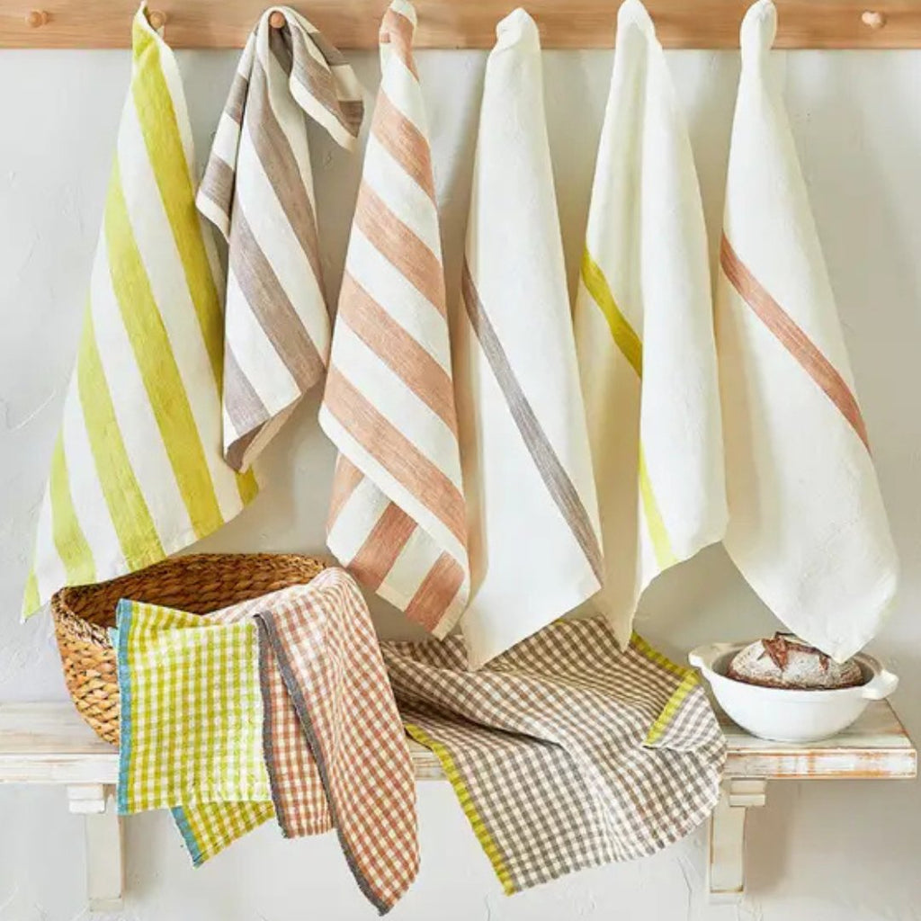 Signy Linen & Cotton Check Dishtowel - Kitchen Towels - Hello Norden