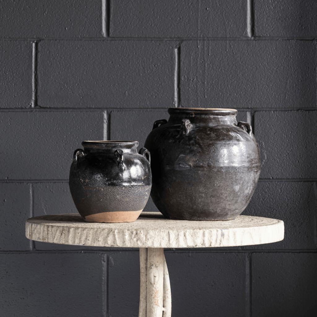 Skadi Vintage Glazed Handle Pot - Pots - Hello Norden