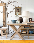 dining room furniture modern mountain  dining table Hello Norden - Skag Dining Table, styled in a modern rustic room