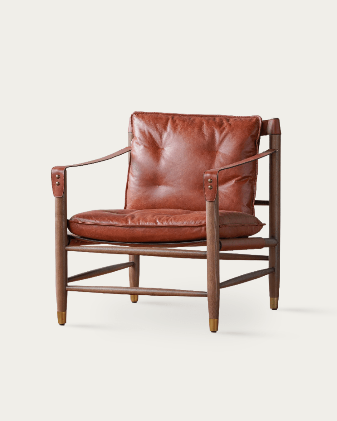 Njala Leather Lounge Chair - Lounge Chairs - Hello Norden