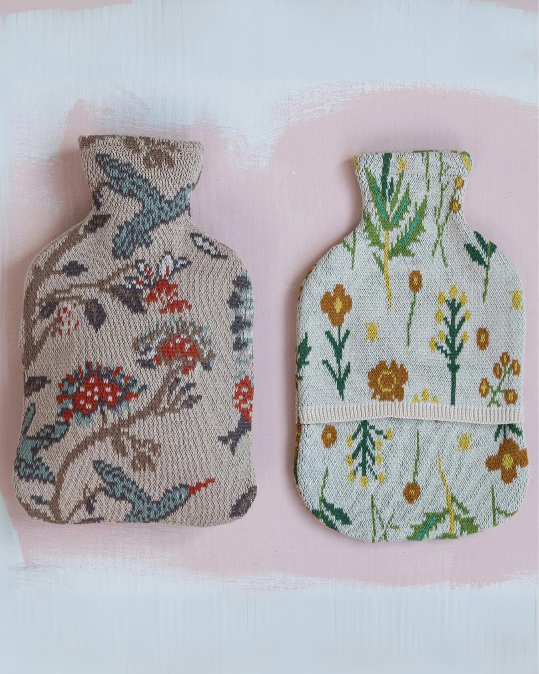 Sol Hot Water Bottle with Cotton Knit Cover - Apothecary - Hello Norden