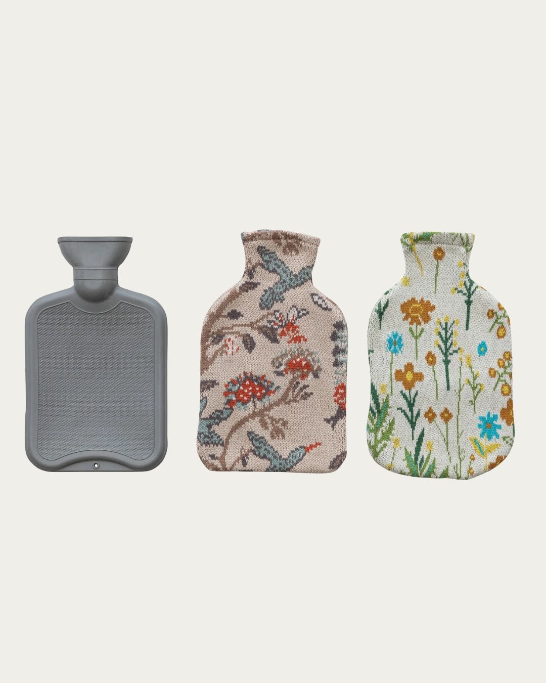 Sol Hot Water Bottle with Cotton Knit Cover - Apothecary - Hello Norden